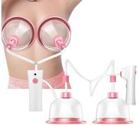 Negative Pressure Vacuum Breast Cup Electric Chest Massage Machine for Chest Enlargement Enhance - Simulated Human Massage Technique