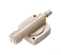 Negative Pressure Valve for Tea Machine 2.8L/min High Flow | plastic construction, compact 6.7cm size, brown finish, low noise under 35dB operation