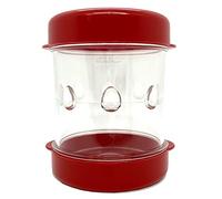 NEGG 2434-AH-101 Boiled Egg Peeler RED, Plastic
