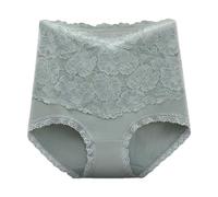 Negligee Lingerie Sexy High Waist Panties for Women Lace Sexy Plus Size Butt Lift Seamless Briefs Vintage Satin Chemise (Mint Green, XL)