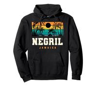 Negril Jamaica Seven Mile Beach Sunset Vibes Pullover Hoodie