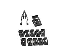 NEGRO 10Pcs Car Front Console Dash Dashboard Fastener Clips Universal Auto Trim Metal Retainer Black Rivet Fit For Ford, Fit For Mazda, Fit For Fit For Toyota, auto Door Trim Panel lid clip