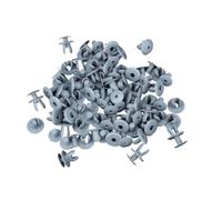 NEGRO 20/50Pcs Auto Fasteners Trim Panel Lining Clips Gray Plastic Retainer Rievts Fit For VW, Fit For Volkswagen, T4 T5 Transporter Eurovan auto Door Trim Panel lid clip(50 pieces)