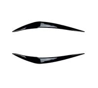 NEGRO 2pcs ABS Headlight Eyebrows Eyelid Fit For BMW 1er F20 F21 Facelift 116i 118i 120i 125i M135i M140i 2015-2019 Accessories Tail Lamp Eyelid (Size : Gloss Black)