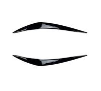 NEGRO 2pcs Car Headlight Eyebrow Fit For BMW F20 F21 1 Series 116i 118i 120i 125i M135i M140i 2015-2019 Glossy Eyelid Lamp Light Eyebrows Tail Lamp Eyelid(2pcs Gloss Black)