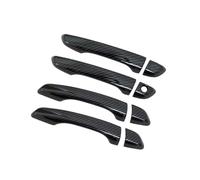 NEGRO Car Door Handle Cover Trim Fit For Peugeot Rifter Partner 2018-2021 Chrome Carbon Fiber Sticker Styling Accessories exterior door handle cover(Carbon fiber)