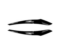 NEGRO Car Headlight Eyebrow Eyelid Fit For BMW F20 F21 1 Series 116i 118i 120i 125i 2011-2014 Lamp Light Eyebrows Fiber Tail Lamp Eyelid (Size : Gloss Black)