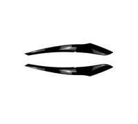 NEGRO Car Headlight Eyebrow Stickers Fit For BMW 1 Series F20 F21 2011-2014(Black) Head Light Lamp Eyelid Eyelids Trim Cover Tail Lamp Eyelid