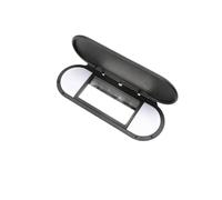 NEGRO Car Sun Visor Mirror Cover,Fit For, Mini, Cooper S One JCW F55 F56 2015-2022 51167366950 Replacement Sunshade Panel Makeup auto sunlight Visor Mirror lid(Black)