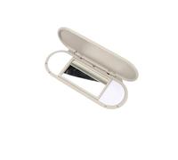 NEGRO Car Sun Visor Mirror Cover,Fit For, Mini, Cooper S One JCW F55 F56 2015-2022 51167366950 Replacement Sunshade Panel Makeup auto sunlight Visor Mirror lid(Gray)
