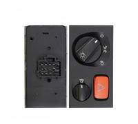 NEGRO Headlight Switch,Fit For SCANIA, P G R T-Series F K N 1540673 1540672 Head Control Hazard Lamp Light Warning Button Knob Panel vehicle front fog light controller switch(1540672-11 Pins)