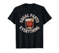 Negroni Recipe Card Gin Vermouth Bitters Equal Parts T-Shirt