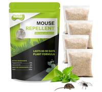 Nehaii Spider Repellent, Mouse Repellent, Peppermint Oil Spider Repellent, Peppermint Oil Rodent Repellent, Deterrent for Mice, Spider Indoors and Outdoors, Safe for Pets & Family-4P