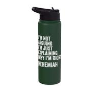 Nehemiah Quote Funny Birthday Custom Name Idea Engineer Stainless Steel Insulated Water Bottle