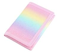 NEICY RFID Blocking Canvas Wallet for Men and Women - Camo Trifold Outdoor Sports Wallets with Magic Sticker for Teen Kids, Rainbow1, Casual