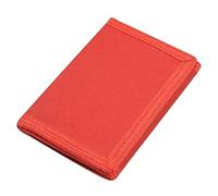 NEICY RFID Blocking Canvas Wallet for Men and Women - Camo Trifold Outdoor Sports Wallets with Magic Sticker for Teen Kids, Red, Casual