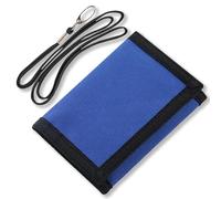 NEICY RFID Blocking Canvas Wallet for Men and Women - Camo Trifold Outdoor Sports Wallets with Magic Sticker for Teen Kids, Blue Set, Casual