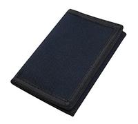 NEICY RFID Blocking Canvas Wallet for Men and Women - Camo Trifold Outdoor Sports Wallets with Magic Sticker for Teen Kids, Black, Casual