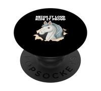 Neigh It Loud Ride It Proud Hobby Horse Stick Hobby Horsing PopSockets Adhesive PopGrip