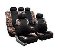NEIGHBOBHOOD Car Seat Cover Seat Pad Plush Leopard Print Car Seat Cover Universal Car Winter Auto Seat Cushion Protector。