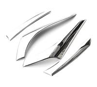 NEIGHBOBHOOD Side Vent Decorative Stickers For M&itsubishi Outlander 2016-2019 ABS Chrome Taillight Streamer Trim Rear Tail Lamp Light Bezel Cover Hood 4Pcs/Set