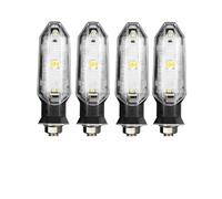NEIGHBOBHOOD Universal Motorcycle LED Turn Signal Lights Amber Flasher Front Rear Light 12V 10mm motorcycle signal lights(4 Pcs)
