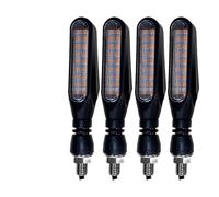 NEIGHBOBHOOD Universal Motorcycle Turn Signal Lights Front Rear Tail Flowing IndicatorBrake M10 12V 36 LED motorcycle signal lights(4pcs red amber)