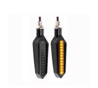 NEIGHBOBHOOD Universal Motorcycle Turn Signal Lights LED Flowing Front Rear Light Flasher Built Relay Indicator DRL Stop Signals Blinker motorcycle signal lights(2Pcs-Yellow)