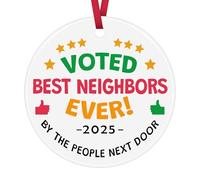 Neighbor Christmas Ornament Neighbor Gift for Women Friendship Gift for Neighbors Hanging Plaques Neighbour Moving Away Gifts Christmas Hanging Ornament Xmas Tree Decorations Birthday Present