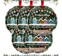 Neighbor Ornament 2025 - It Takes a Village,Neighbors like You Are Precious and Few,Thank You Neighbours Ornament,Christmas Ornaments 2025, for Neighbors(#b*5)