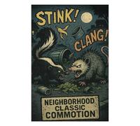 Neighborhood Classic Commotion Skunk vs. Opos Jigsaw Puzzle, 1000 Piece