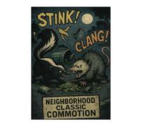 Neighborhood Classic Commotion Skunk vs. Opos Jigsaw Puzzle, 300 Piece