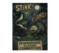 Neighborhood Classic Commotion Skunk vs. Opos Jigsaw Puzzle, 500 Piece