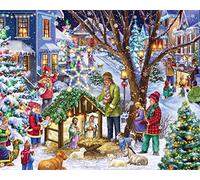 Neighborhood Nativity Jigsaw Puzzle 1000 Piece by Vermont Christmas Company