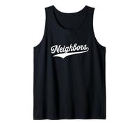 Neighbors - Fun Retro University Aesthetic Sporty Tank Top