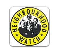 Neighbourhood Watch - Pack of 10 Square Stickers - 55mm x 55mm