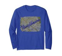 Neighbours 1987 Map Long Sleeve T-Shirt, Adult Unisex, Royal Blue, Small