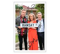 NEIGHBOURS FInale Guy Pearce, Annie Jones & Stefan Dennis Signed 6X4 Inch Photo Print With Pre Printed Signature Autograph Gift