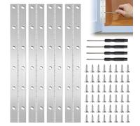 Neikafan Continuous Piano Metal Hinge 300mm/12 Inch Heavy Duty Piano Hinges Continuous Stainless Steel Polished Pianos Hinge for Wood, Pianos, Cabinet Doors, Large Windows with 48 Screws