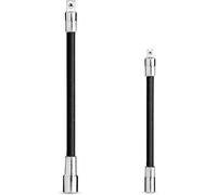 NEIKO 00239A Flexible Extension-Bar Set, 1/4-Inch and 3/8-Inch Drives, Flexible Socket Extension Bars, 2-Piece Set
