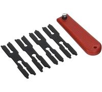 NEIKO 01970A E-Clip Remover & Installer Tool Set | 4 Piece | SAE | 1/4" to 3/8",Black