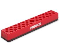 NEIKO 02449A Hex Bit Holder Rack with Strong Magnetic Base, 37 Hole Bit Storage, 1/4 Inch Hex Bit & Drive Bit Adapter Storage, Screwdriver Bit Organizer, Toolbox Organizer, Driver Bit with Magnet