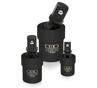 Neiko 02486A Impact Universal Joint Set, 3 Piece, Cr-Mo | ¼, 3/8, ½-Inch Drive
