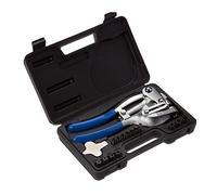 NEIKO 02612A Hand Held Power Punch and Sheet Metal Hole Punch Kit, Various Size Hole Punch in 3/32" to 9/32", Heavy Duty for Metal, Leather, Compound Leverage Punch