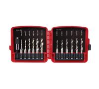 Neiko 10059A 13-Piece Combination Drill and Tap Bit Set, SAE & Metric, Quick Change Adapter