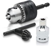 NEIKO 3/8” Drill Chuck Adapter for Impact Drivers & Guns - 1/4” Quick Change Shank & 1/2” Adapter Included