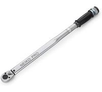 Neiko PRO 03709B 1/2-Inch-Drive Torque Wrench, 25-Inch Adjustable Click Torque Wrench, Made with Chrome Vanadium CRV Steel, SAE