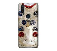 Neil Armstrong White Astronaut Space Suit Case Cover For Motorola One Action (Moto P40 Power)