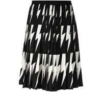 Neil Barrett lightning bolt pleated skirt - Black 40-36