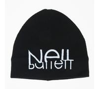 Neil Barrett Sliced Logo Beanie Black Hat - One Size